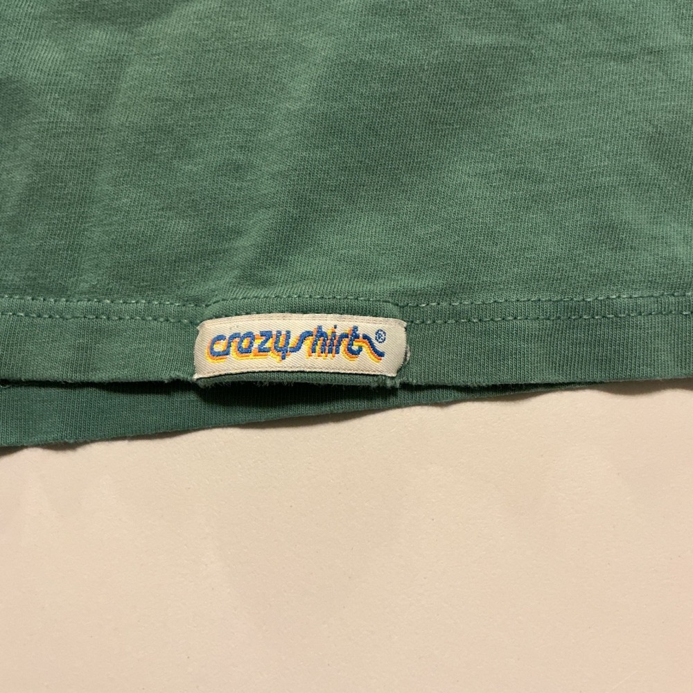 VTG USA Single Stitch Crazy Shirt Hawaii‎ Menpachi Fish T Shirt XL Green Cotton - Picture 7 of 8